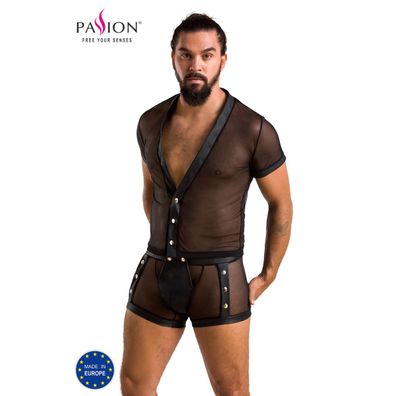 T-Shirt und passende Boxershorts Michael schwarz S/M, L/XL, XXL/XXXL - Passion
