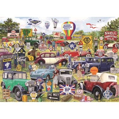 Gibsons Puzzle Motoring Memorabilia Rally 1000 Teile