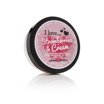 I Love... Strawberries & Cream Body Butter 200ml
