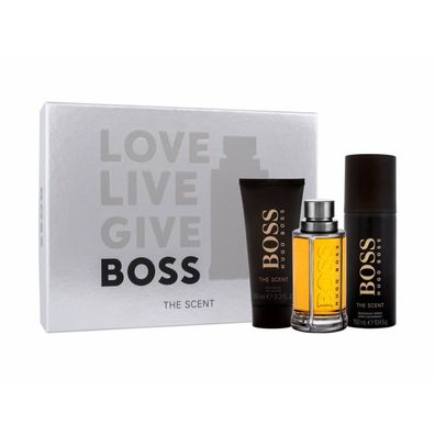 Hugo Boss The Scent Eau De Toilette Spray 100ml Set 3 Artikel