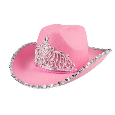 Cowboyhut Glimmer rosa Boland