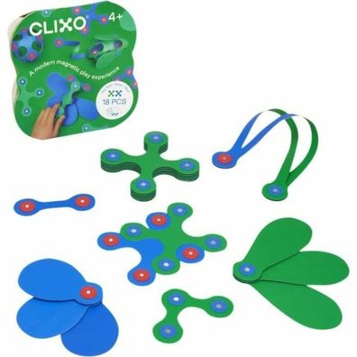 RAPPA Clixo Itsy grün & blau (Formen mit Magneten, zum Spielen und Bauen) 5876590