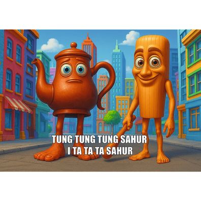 TREFL Puzzle BrainRots: Tung Tung Sahur 200 dlc