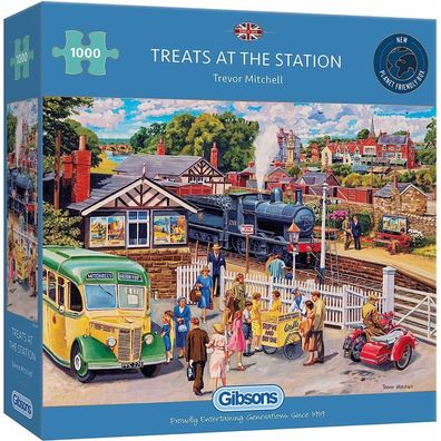 Gibsons Puzzle Erfrischungen am Bahnhof 1000 Teile