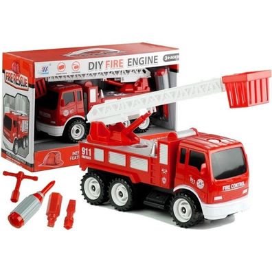 Lean Toys Feuerwehrauto zum Abschrauben der Rutsche + Werkzeug