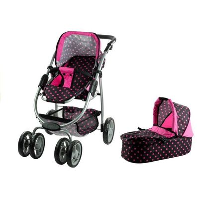 Leantoys Alice Puppenwagen tiefe Kinderwagenwanne