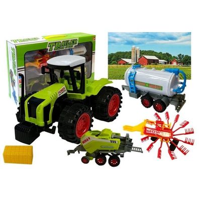 Leantoys Set Fahrzeug Landwirt Traktor