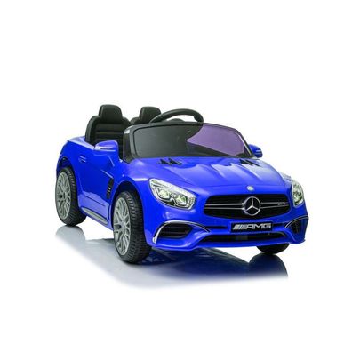 Leantoys Batterie Auto Mercedes SL65 S Blau lackiert LCD