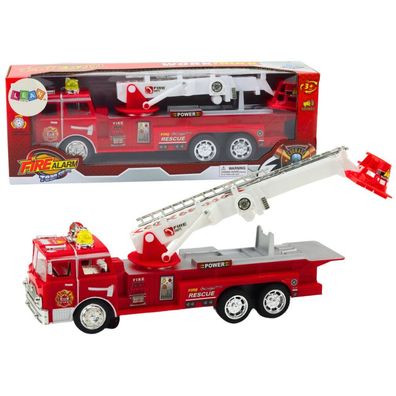 Leantoys Rotes Feuerwehrauto mit Auslegerlichtern