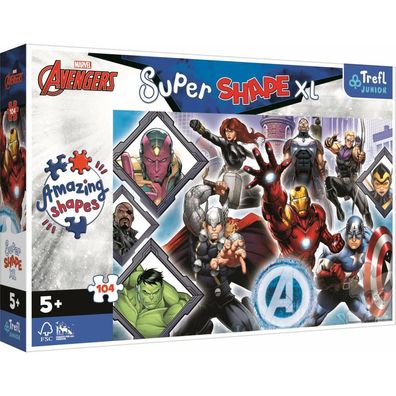 TREFL Puzzle Super Shape XL Avengers 104 Teile