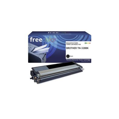 Freecolor Toner Brother TN-328BK black 6000 Seiten remanufactured