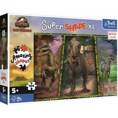 TREFL Puzzle Super Shape XL Jurassic World: Chalk Camp 104 Teile