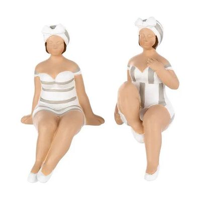 Gilde Handwerk, Deko, Becky, Figur, Dekoration weiß/grau