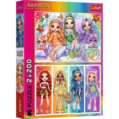 TREFL Puzzle Rainbow High 2x200 dks