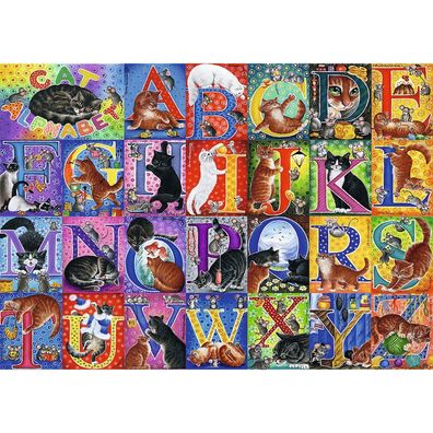 TREFL Puzzle Katzenalphabet 500 Puzzles