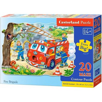 Castorland Puzzle Feuerwehrleute MAXI 20 Teile