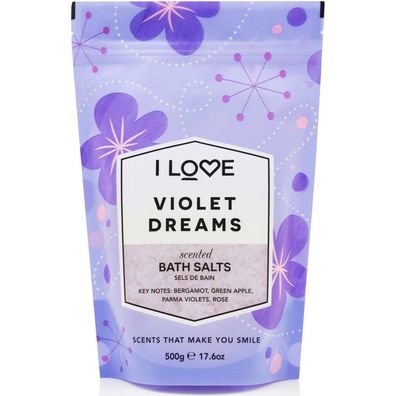 I Love... Violet Dreams Bath Salts 500g
