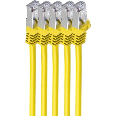 Shiverpeaks RJ45 Patchkabel S/FTP, Cat7 VE5, 0,25m gelb