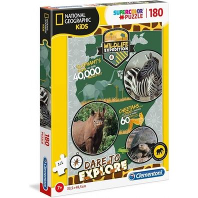 Clementoni 180Pcs Puzzle National Geographic Wild