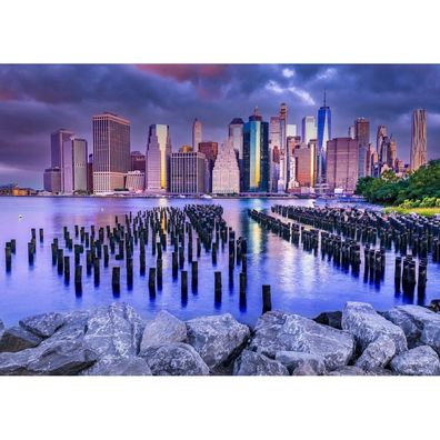 ENJOY Puzzle Bewölkter Himmel über Manhattan, New York 1000 Teile