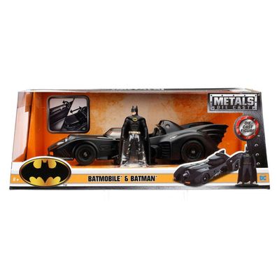 DC Comics Batmovil Metallauto und Batman-Figurenset