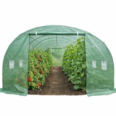 Gewächshaus Foliengewächshaus Gewächshaustunnel 24qm - (3773)