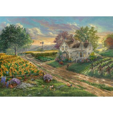 Thomas Kinkade Studios: Sonnenblumenfelder (1000 Teile)