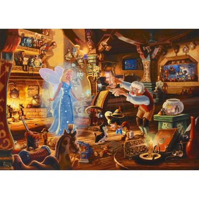 Thomas Kinkade Studios: Disney Dreams Collection - Geppettos Pinocchio (1000 Teile)