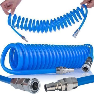 Rosfix Spiralschlauch Polyurethan 8x12 mm – 5 m | 6–10 bar, -20°C bis + 75°C