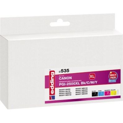 edding Tintenpatrone 18-535 wie Canon PG mehrfarbig 4 St./Pack
