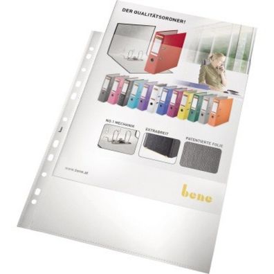 Bene Sichthülle 206825WS DIN A4 100mic P transparent 25 St./Pack
