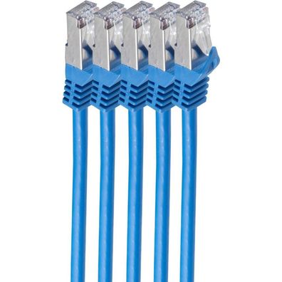 Shiverpeaks RJ45 Patchkabel S/FTP, Cat7 VE5, 1m blau