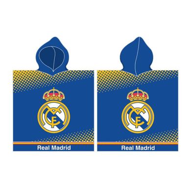 Real Madrid Blue Strandtuch Poncho 55x110 cm