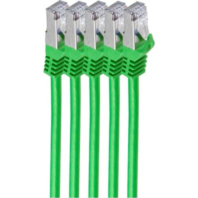 Shiverpeaks RJ45 Patchkabel S/FTP, Cat7 VE5, 5m grün