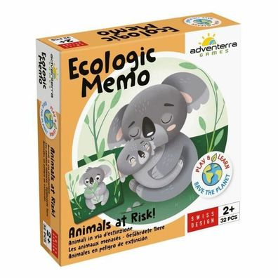 Adventerra Games Adventerra Games Lern-Memospiel bedrohte Tiere - Memo Spiel Kinder