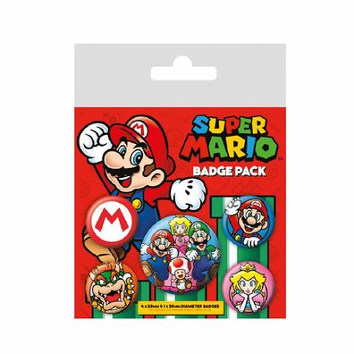Super Mario Abzeichen-Set Verschiedenes
