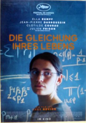 Die Gleichung ihres Lebens - Original Kinoplakat A1 - Ella Rumpf - Filmposter
