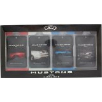 Mustang Ford Gift Set 20ml Red EDT + 20ml White EDT + 20ml Blue EDT + 20ml Black EDT