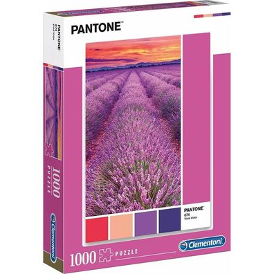 Clementoni 1000Pcs Puzzle Pantone lebendige Viola 39493