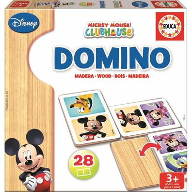 MICKEY & MINNIE HOLZ Dominoes 16037 EDUCA
