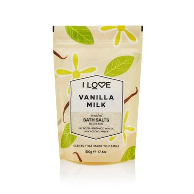 I Love... Vanilla Milk Bath Salts 500g