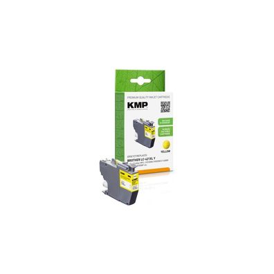 KMP Patrone Brother MFC-J1010DW LC421XLY yellow 500S. 7ml remanufactured