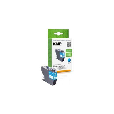 KMP Patrone Brother MFC-J5340DW LC422XLC cyan 1500S. 20ml remanufactured