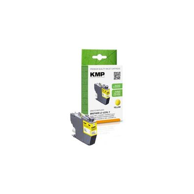 KMP Patrone Brother MFC-J5340DW LC422XLY yellow 1500S. 20ml remanufactured