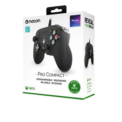 Nacon Pro Compact Official Licensed Wired Controller - Xbox Series X|S - Black
