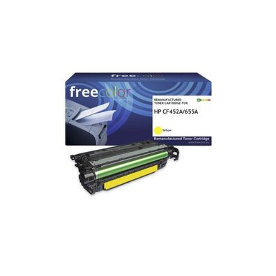 Freecolor Toner HP 655A (CF452A) yellow 10500 Seiten remanufactured