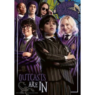 Wednesday - Outcasts Are In - Erwachsenenpuzzle 300 Teile