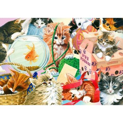 ENJOY Puzzle Neugierige Katzen 1000 Teile