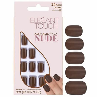 Elegant Touch Hautfarbe Nails Kakao Hautfarbe