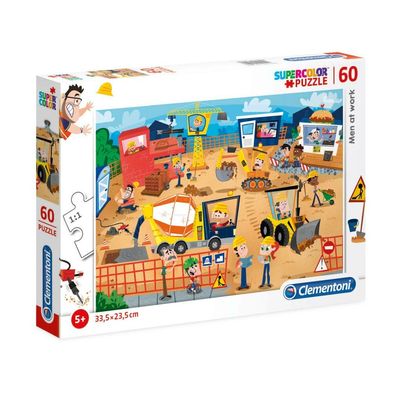 Clementoni 60Pcs Puzzle Männer bei der Arbeit 26990 X6